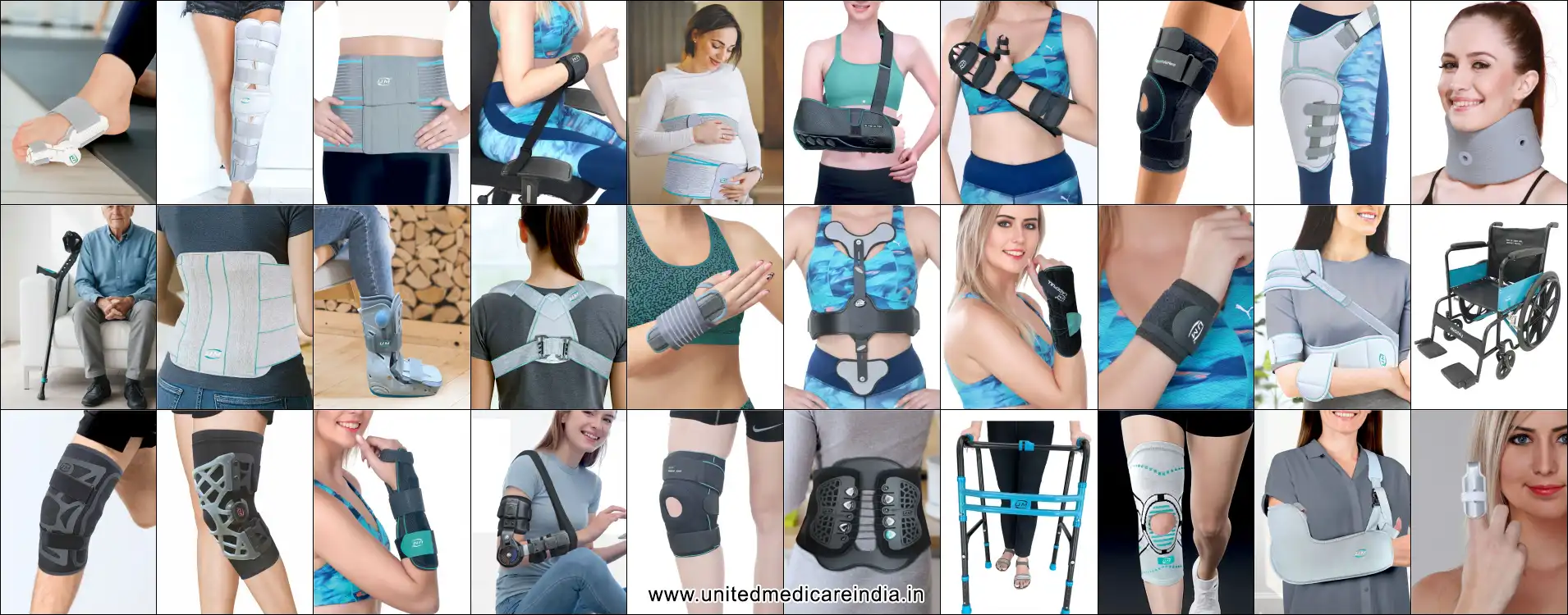 Orthopedic aids & Rehabilitation Products manufacturer & supplier in Algeria. Offering Body support Belts, Arm Braces, splints, injury care equipment exporter worldwide